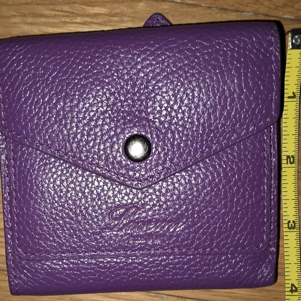 Lavemi RFID Purple Leather Wallet for Women TRIFOLD SKINNY PRETTY COLOR - Picture 7 of 9